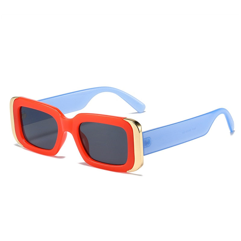Men Gradient Rectangle Sun Glasses