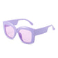 Big Purple Women Square Glasses