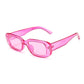 Retro Narrow Rectangle Women Sunglasses