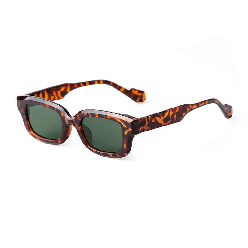 Green Rectangle Sunglasses for Women