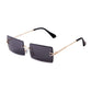 Trendy Rectangle Pink Women Sunglasses