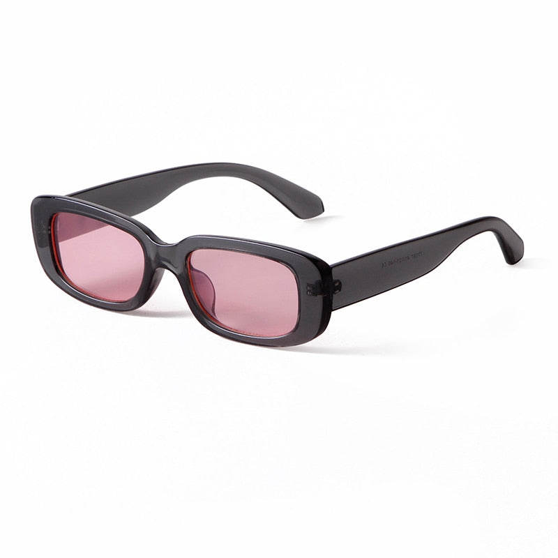 Retro Narrow Rectangle Women Sunglasses