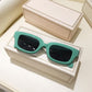 Green Rectangle Sunglasses for Women