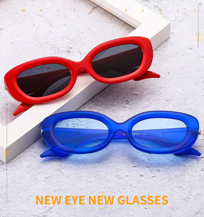 Ins Popular Fashion Oval Sunglasses