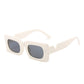 Retro Green Rectangle Sunglasses for Women