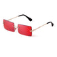 Trendy Rectangle Pink Women Sunglasses