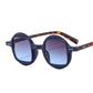 Round Clear Gradient Lens Shades