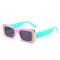 Men Gradient Rectangle Sun Glasses
