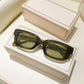 Green Rectangle Sunglasses for Women