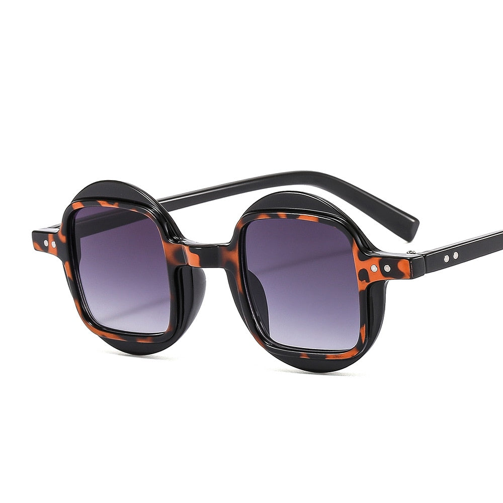 Round Clear Gradient Lens Shades
