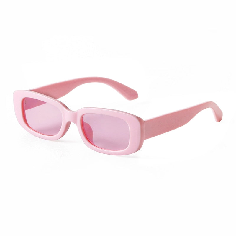 Retro Narrow Rectangle Women Sunglasses