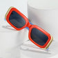 Men Gradient Rectangle Sun Glasses
