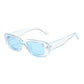 Retro Narrow Rectangle Women Sunglasses
