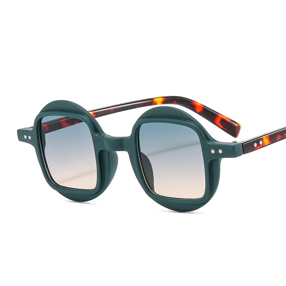 Round Clear Gradient Lens Shades