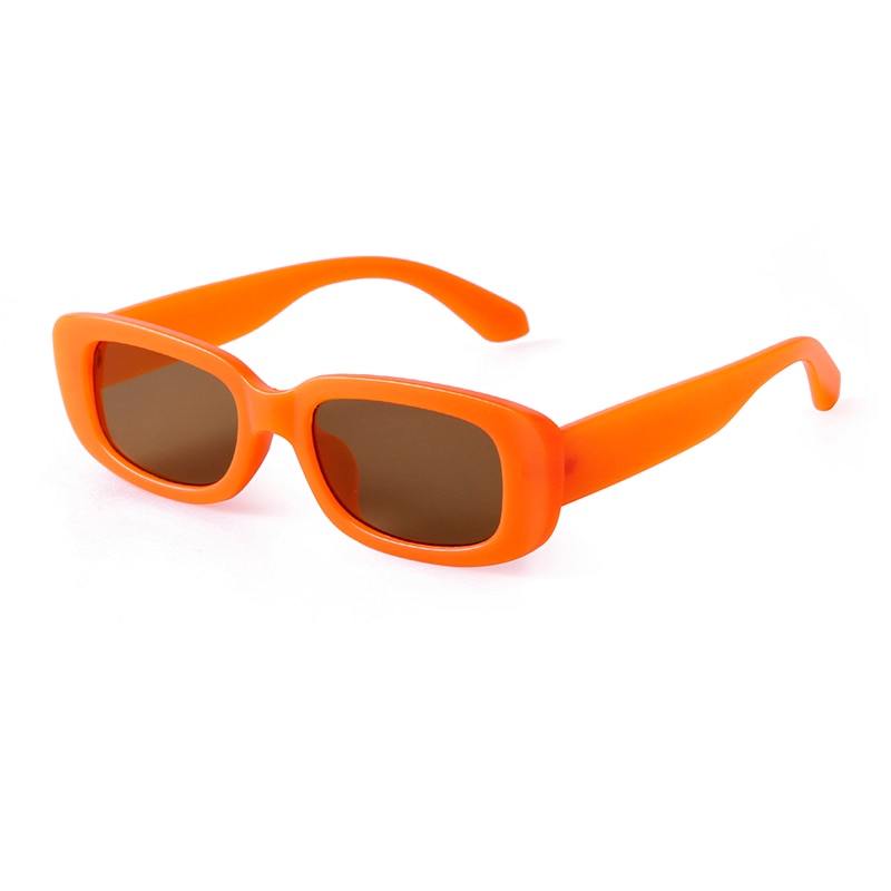 Retro Narrow Rectangle Women Sunglasses