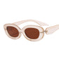 Ins Popular Fashion Oval Sunglasses