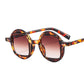 Round Clear Gradient Lens Shades