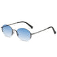 Golden Frame Oval Fashion Sunglasses