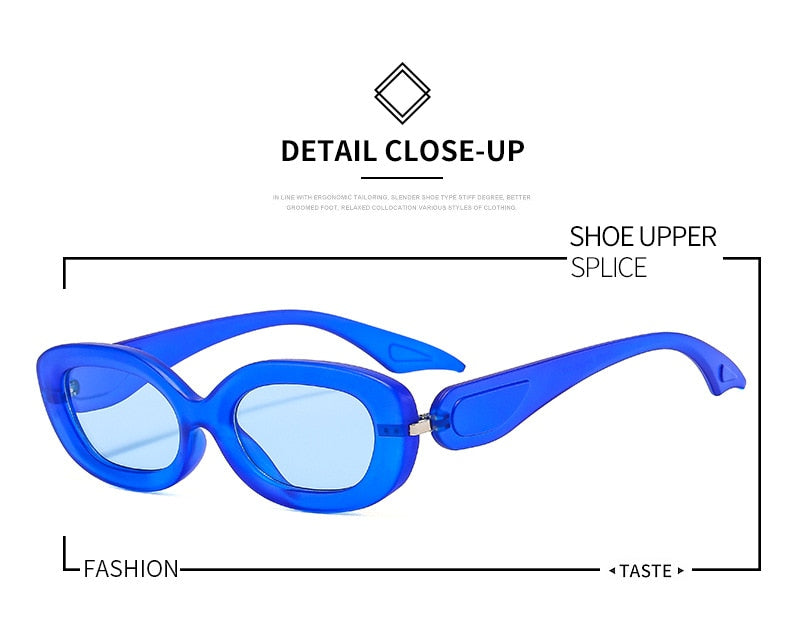 Ins Popular Fashion Oval Sunglasses
