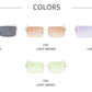 Vintage Rectangle Sunglasses for Men