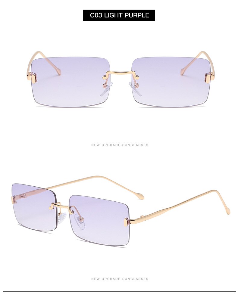 Vintage Rectangle Sunglasses for Men